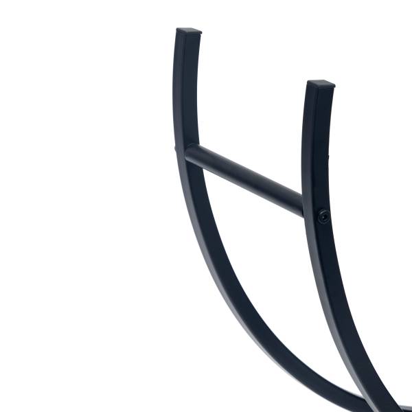 Feuerholz-Regal Sheral Typ A Metall - Schwarz