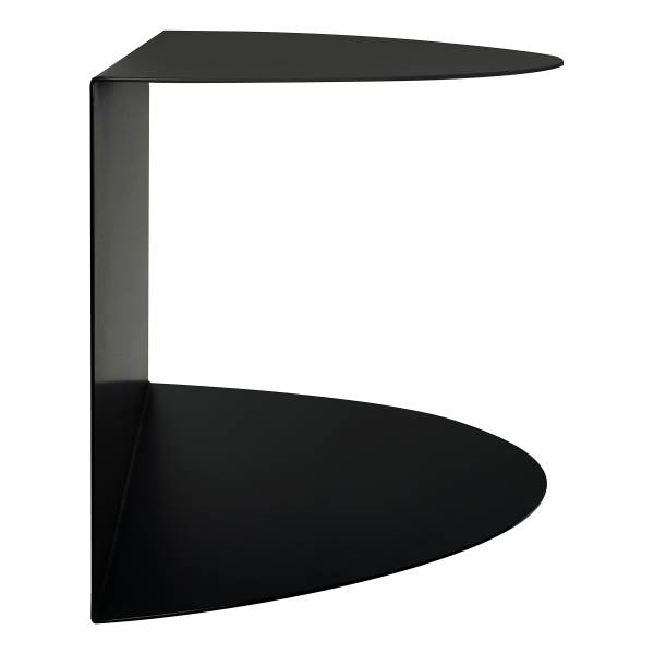 Mensola Beikou - mezza luna metallo - Nero