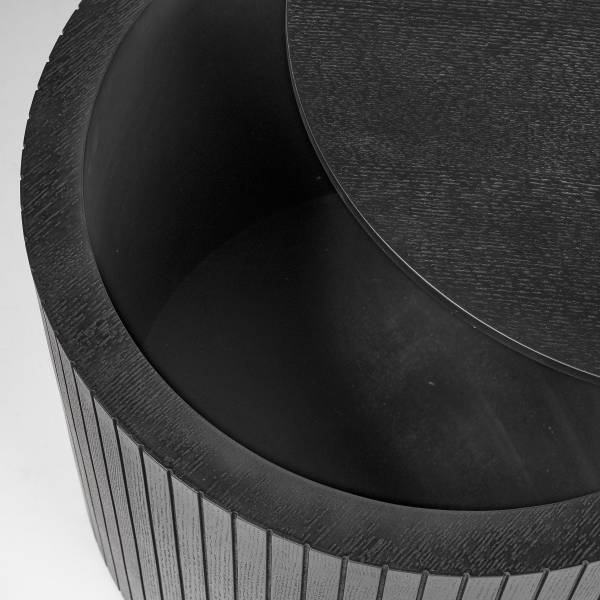 Set di 2 tavolini Moween Impiallacciato in vero legno - Frassino nero