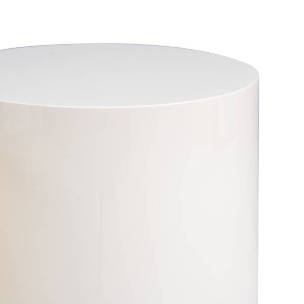 Beistelltisch Elipse rund 2er-Set Hochglanz Beige