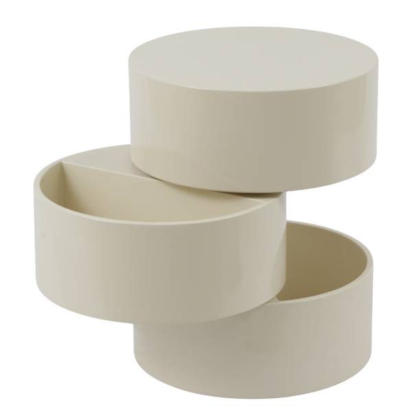 Beistelltisch Crazy Hochglanz Beige