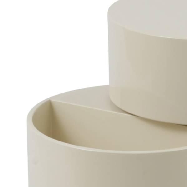 Beistelltisch Crazy Hochglanz Beige