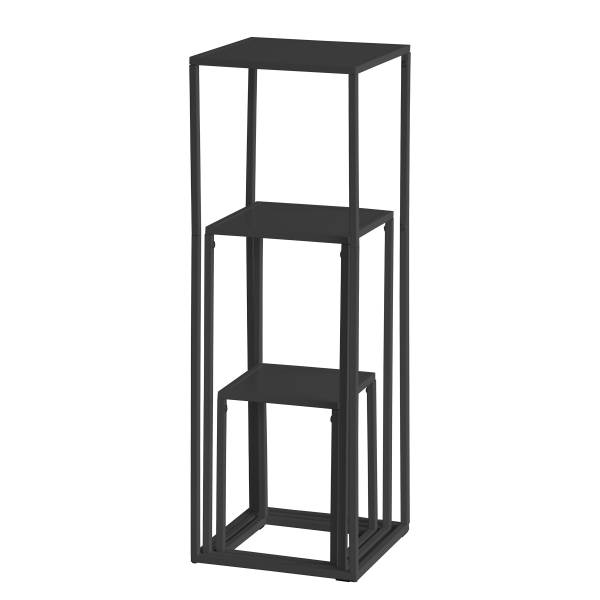 Set di 3 tavolini Romney Nero