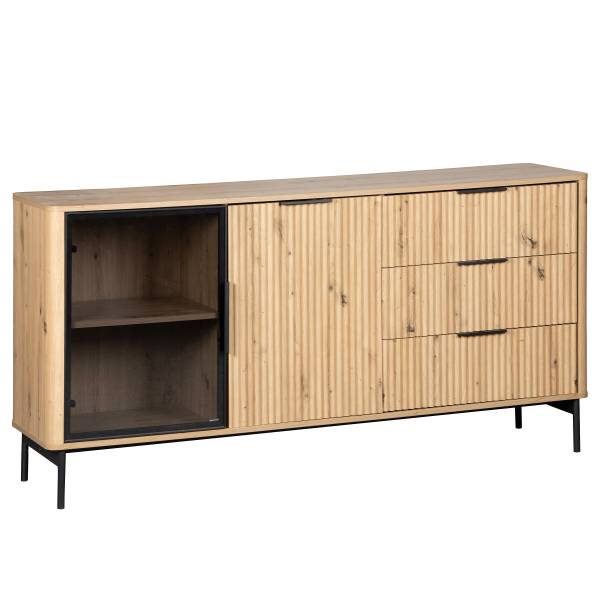 Madia Kivett Effetto rovere / Nero