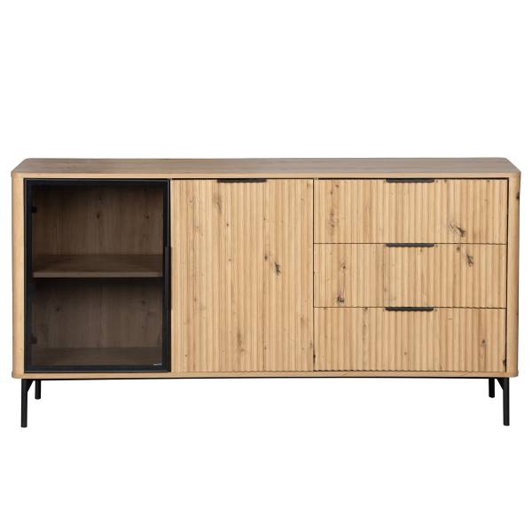 Madia Kivett Effetto rovere / Nero