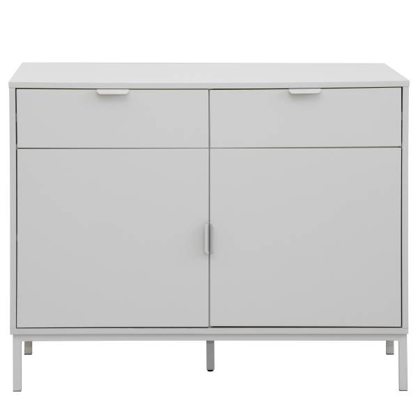 Comò con ante Darnen grigio chiaro