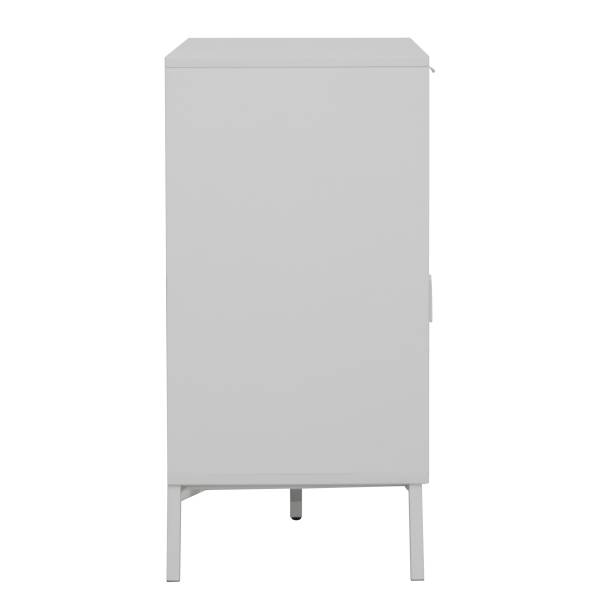 Comò con ante Darnen grigio chiaro