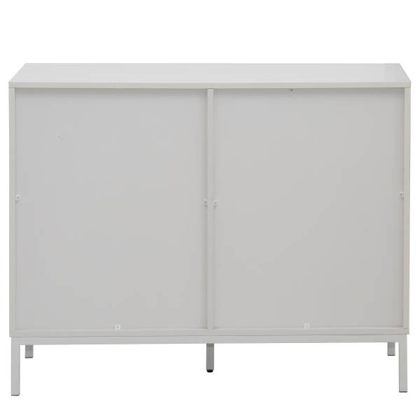 Comò con ante Darnen grigio chiaro