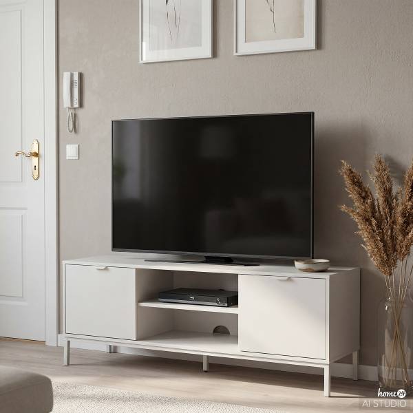 Tv-meubel Darnen lichtgrijs