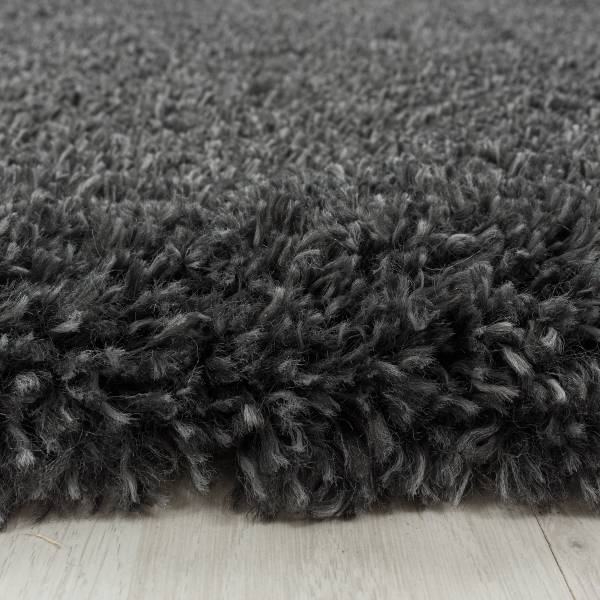 Läufer Fluffy Polypropylene / Polyester - Grau