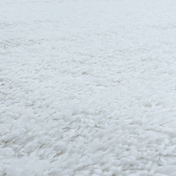 Passatoia Fluffy Poliestere / Polipropilene - Bianco