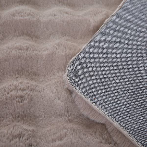 Tappeto a pelo lungo Ambiance poliestere - Beige - 80 x 150 cm