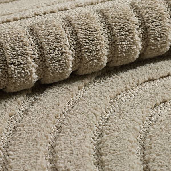 Kurzflorteppich Art Polypropylene / Polyester - Beige - 280 x 370 cm