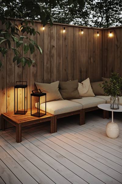 LED-Solarlaterne Pure Eisen - Schwarz - 1-flammig - Höhe: 53 cm