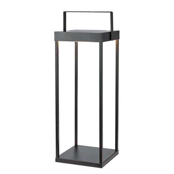 LED-Solarlaterne Pure Eisen - Schwarz - 1-flammig - Höhe: 53 cm