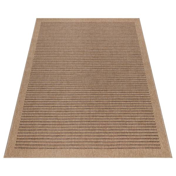Tappeto outdoor Dhaka D Polipropilene / Poliestere - Beige / Nero