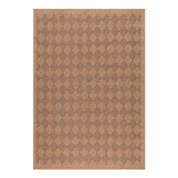 Tappeto da esterno Dhaka F Polipropilene / Poliestere - Beige / Nero