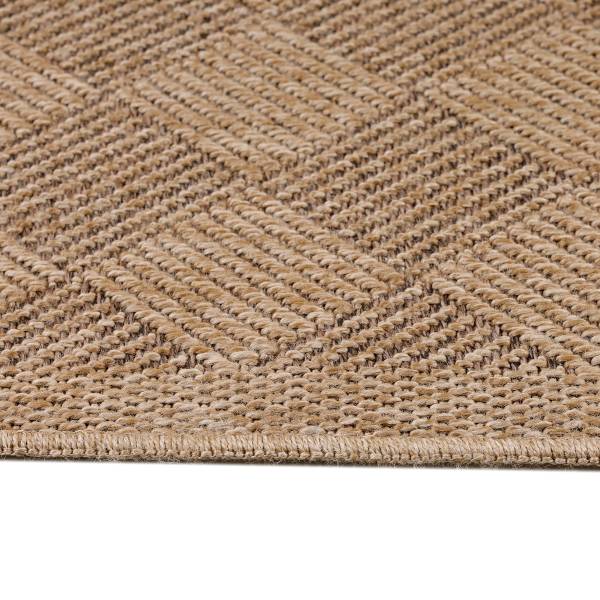 Tappeto da esterno Dhaka F Polipropilene / Poliestere - Beige / Nero