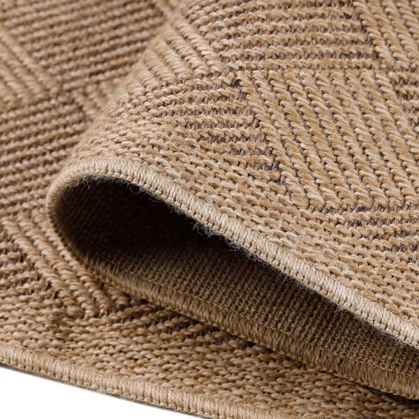 Tappeto da esterno Dhaka F Polipropilene / Poliestere - Beige / Nero