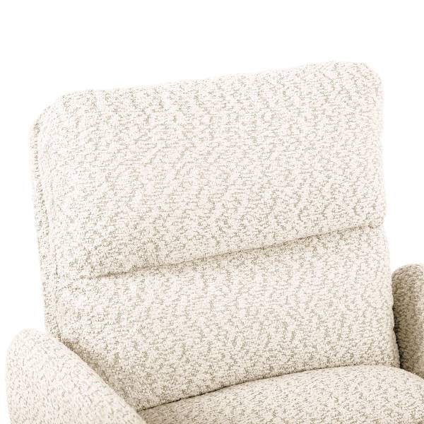 Bürostuhl MUSUDA Strukturstoff / Eisen - Creme / Schwarz