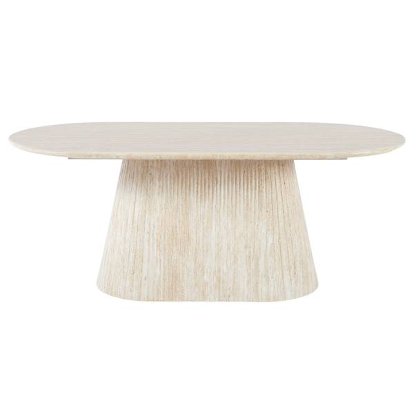 Couchtisch HALBURN Travertin Stein Dekor