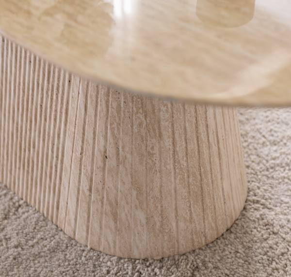 Tavolino da salotto HALBURN Effetto rovere chiaro