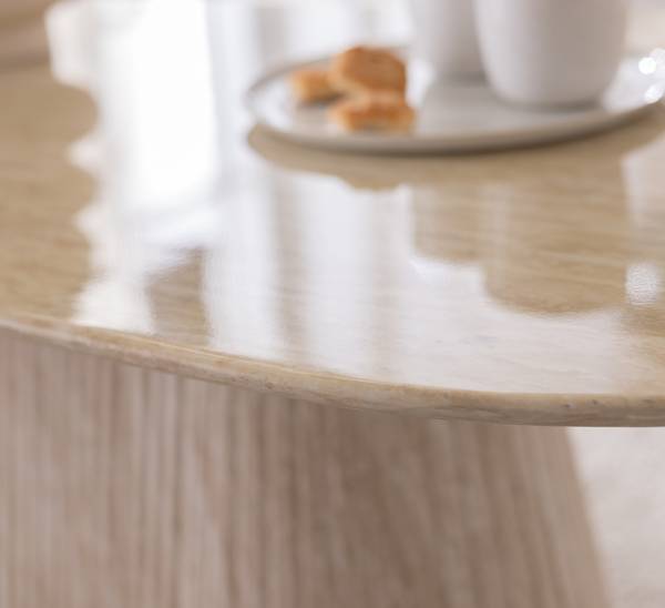 Tavolino da salotto HALBURN Effetto rovere chiaro