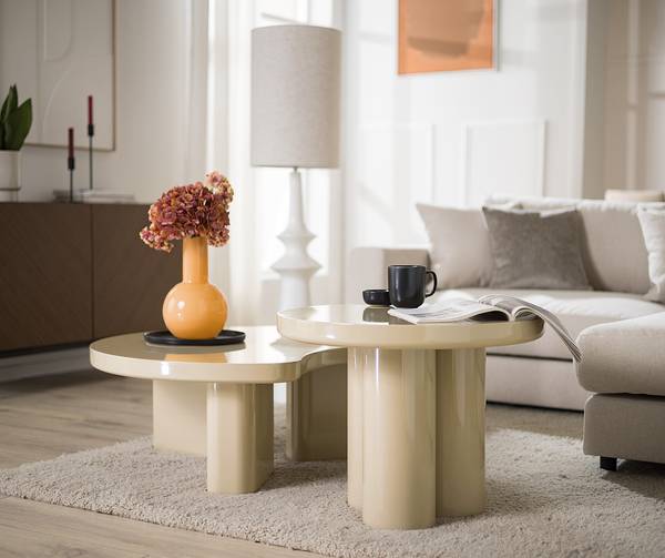 Couchtisch Frazier Hochglanz Crema