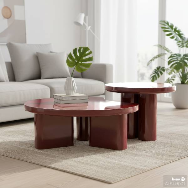 Couchtisch Frazier Hochglanz Brombeer