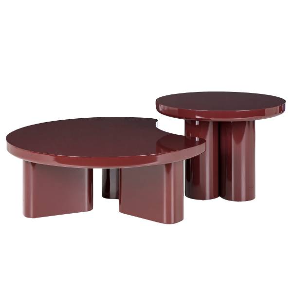Couchtisch Frazier Hochglanz Brombeer