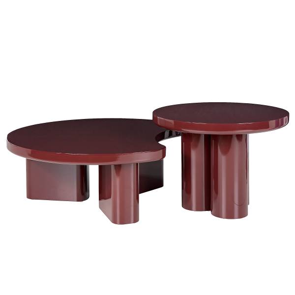 Couchtisch Frazier Hochglanz Brombeer