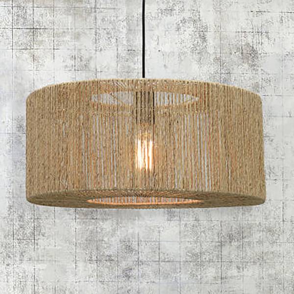 Pendelleuchte Iguazu Typ A Jute - Beige - 1-flammig