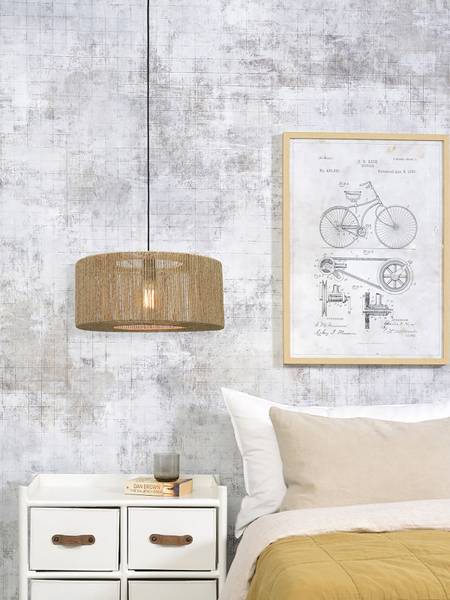 Pendelleuchte Iguazu Typ A Jute - Beige - 1-flammig