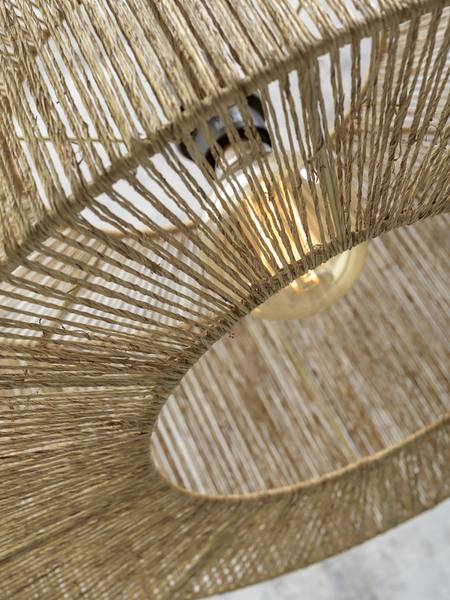 Pendelleuchte Iguazu Typ A Jute - Beige - 1-flammig