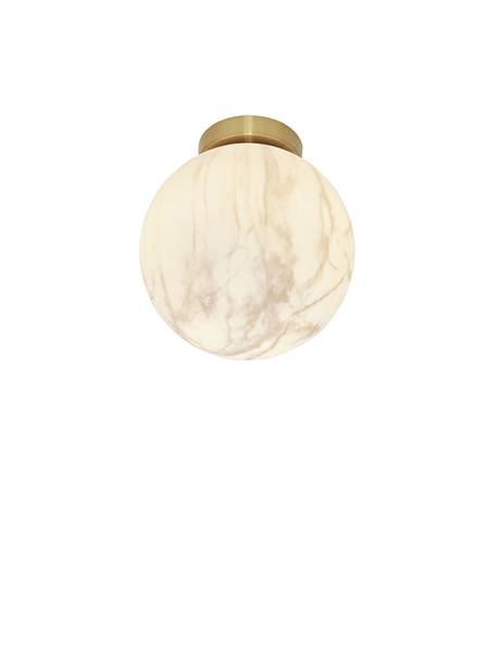 Plafonnier Carrara Verre coloré - Gris / Doré - 1 ampoule