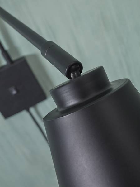 Lampada da parete Bremen Ferro - Nero - 2 punti luce