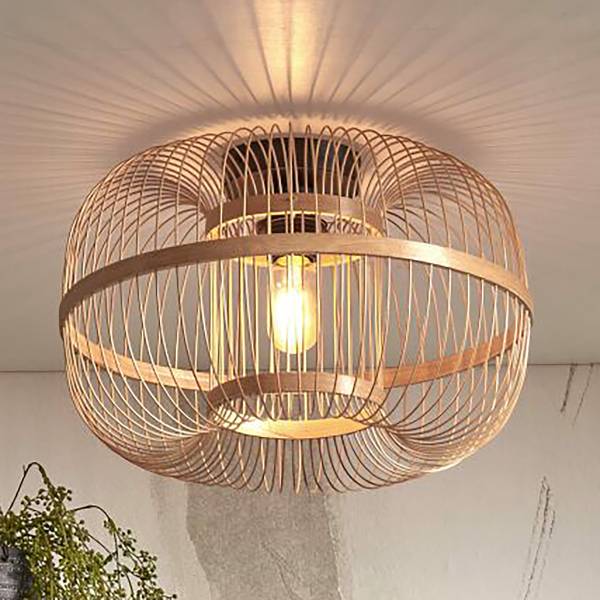 Plafonnier Hokkaido Bambou - Beige - 1 ampoule