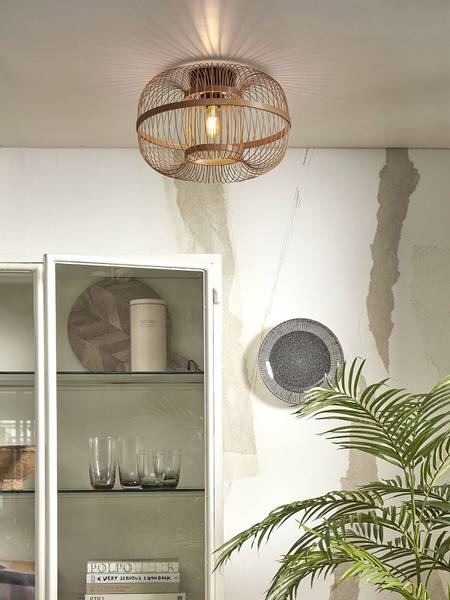 Plafonnier Hokkaido Bambou - Beige - 1 ampoule