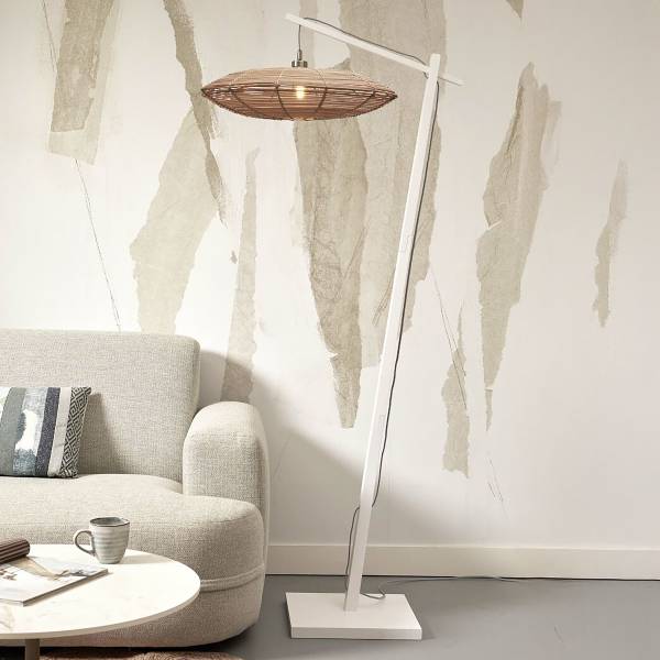 Staande lamp Tanami type A bamboe - beige - 1-lichts