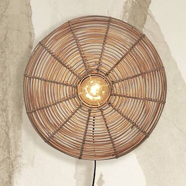 Wandlamp Tanami type C bamboe - beige - 1-lichts