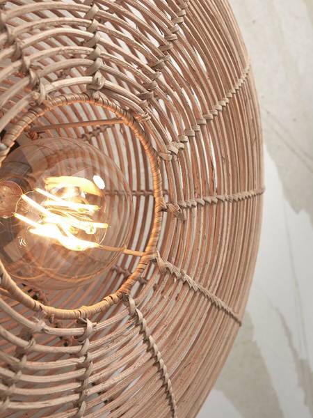 Wandlamp Tanami type C bamboe - beige - 1-lichts