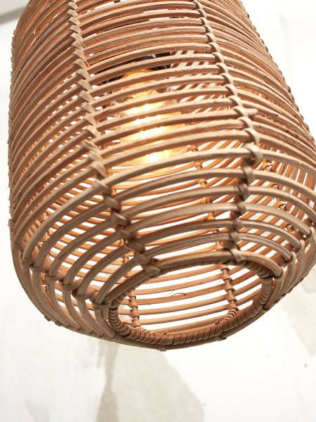 Lampada a sospensione Tanami Rattan - beige - 1 punto luce