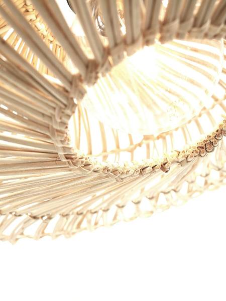 Plafondlamp Zanzibar rotan - wit - 1-lichts