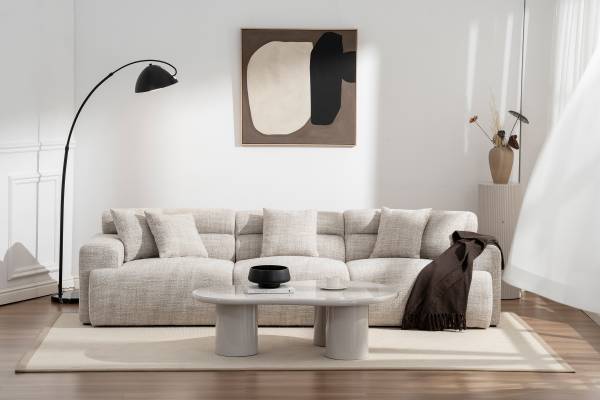 Tavolino da salotto Grochowy bianco lucido