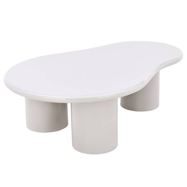 Tavolino da salotto Grochowy bianco lucido