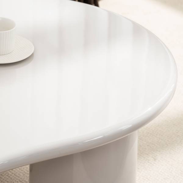 Tavolino da salotto Grochowy bianco lucido