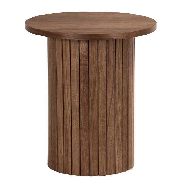 Beistelltisch BARAWOH 40 cm Echtholzfurnier - Walnuss