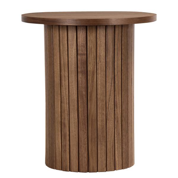 Beistelltisch BARAWOH 40 cm Echtholzfurnier - Walnuss