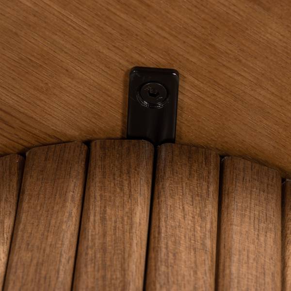 Beistelltisch BARAWOH 40 cm Echtholzfurnier - Walnuss