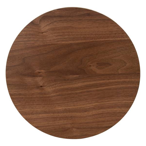 Beistelltisch BARAWOH 50 cm Echtholzfurnier - Walnuss